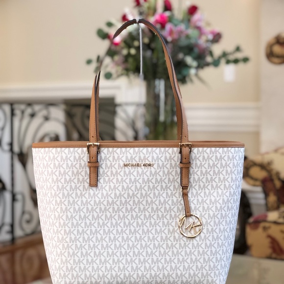 3pcs Michael Kors md carryall tote l&wallet&pom - Picture 8 of 8